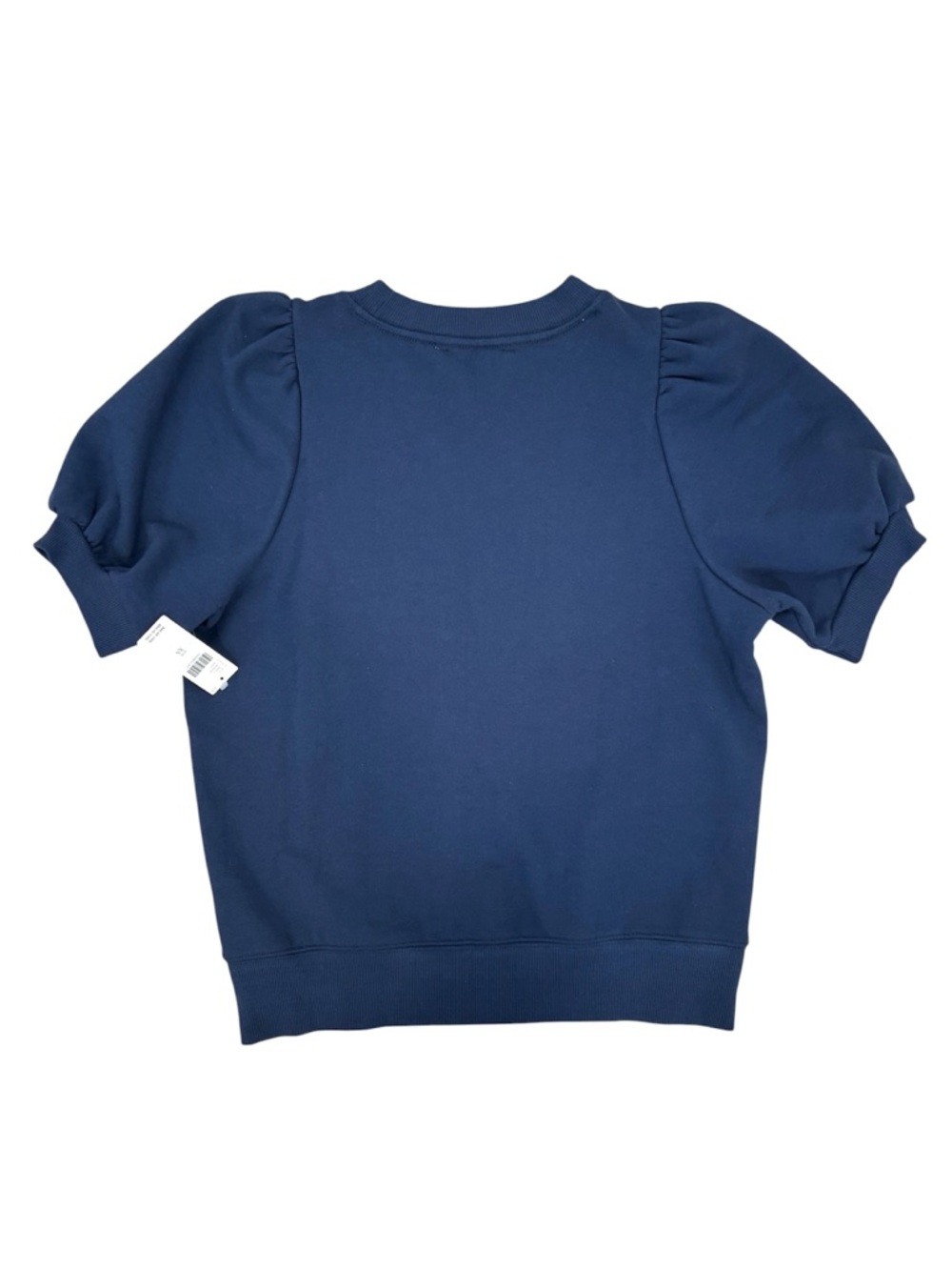 NWT Maeve Navy Blue Puff-Sleeve Swan Pullover size XS - Picture 4 of 9
